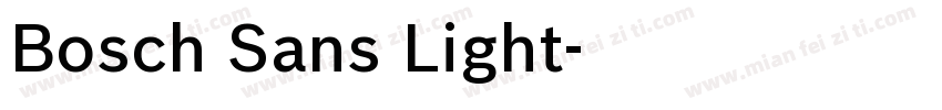 Bosch Sans Light字体转换
